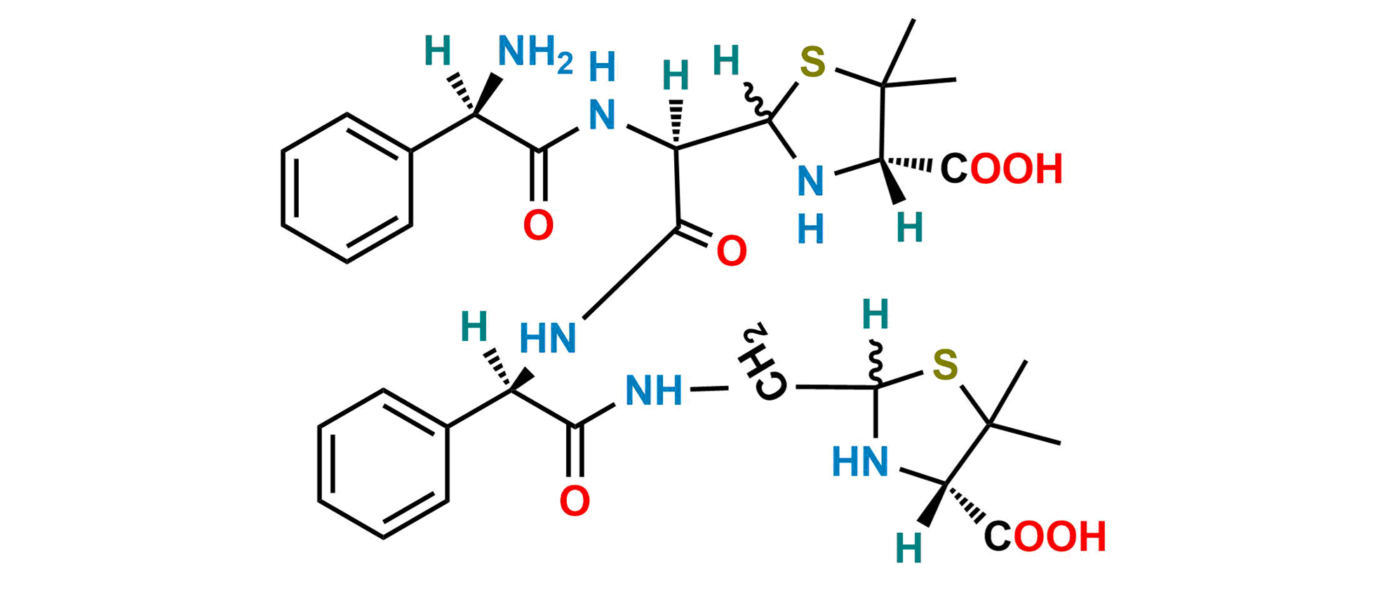 Ampicillin Decarboxylated Open Ring Dimer